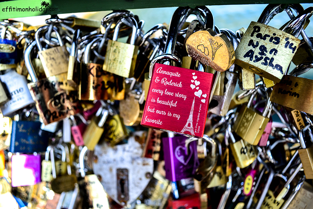 Paris locks on Pont des Arts