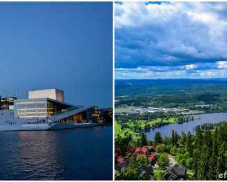 Oslo is a city where modern architecture blends pefectly with nature