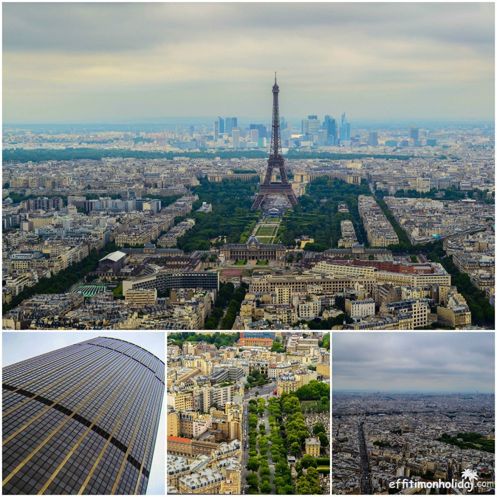 The imposing Montparnasse Tower in Paris