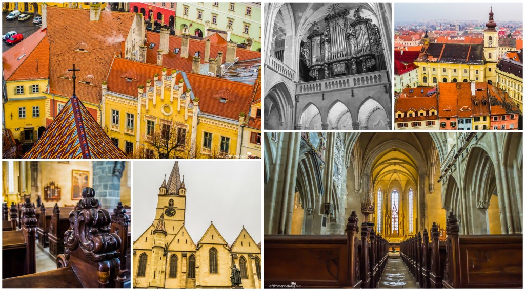 The Evangelical Cathedral in Sibiu has the biggest organ and the highest tower in Transylvania