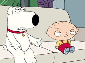 Family Guy surprised gif