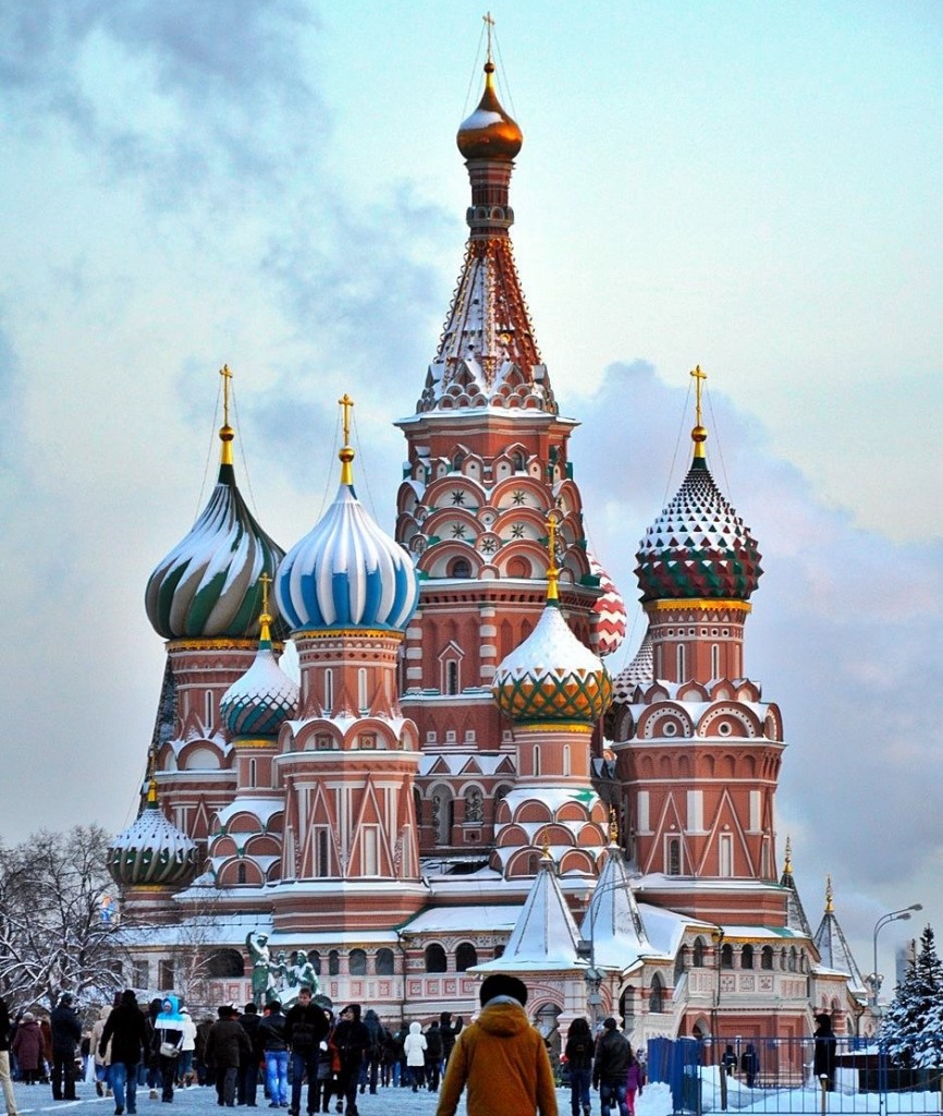 Red Square and St. Basil's Cathedral in Winter