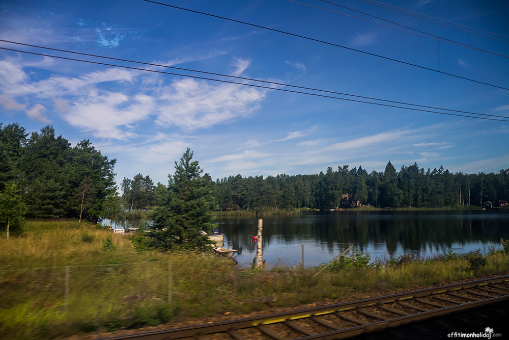 Train ride from Stockholm to Copenhagen