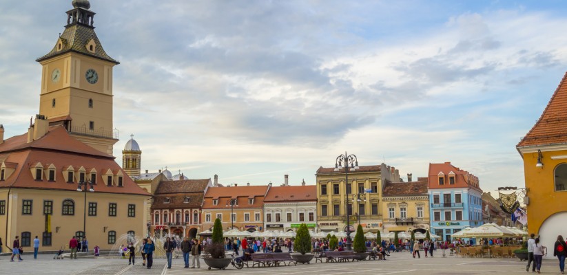 The Council Square from Brasov, Romania