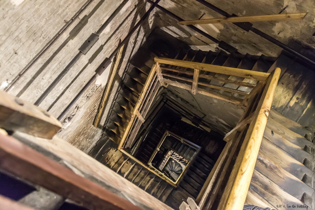 Stairs in Bologna's Asinelli Tower