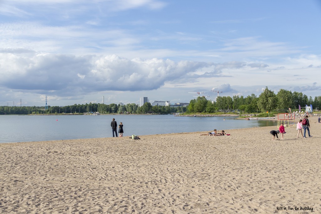 The beach in Helsinki is the perfect place to relax on a summer day