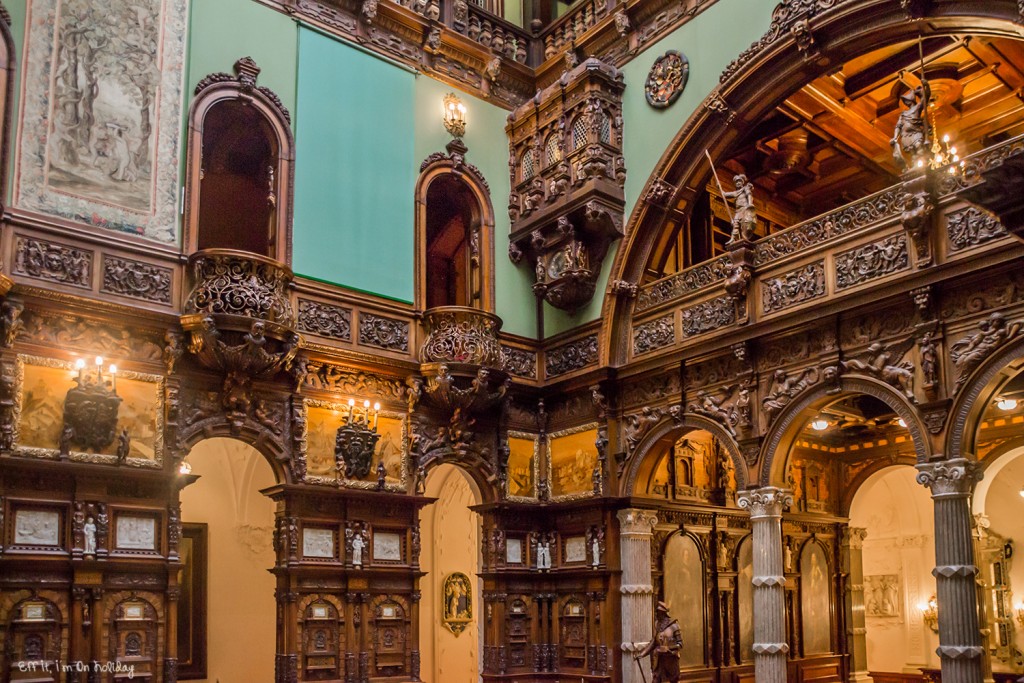 The main hall of the Peles Castle