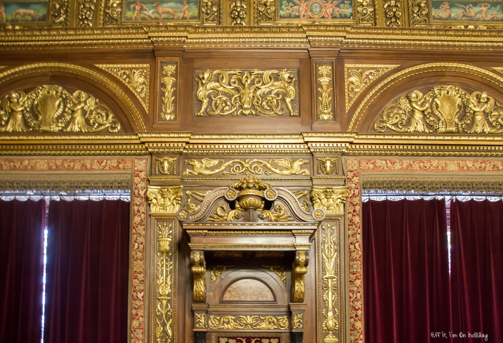 Beautiful details at the Peles Castle