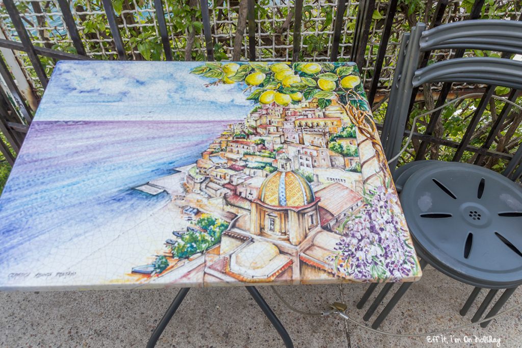 Positano ceramic table