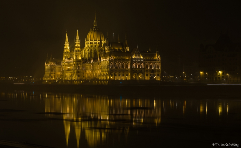 Wandering in Budapest: Hungarian Parliament at night
