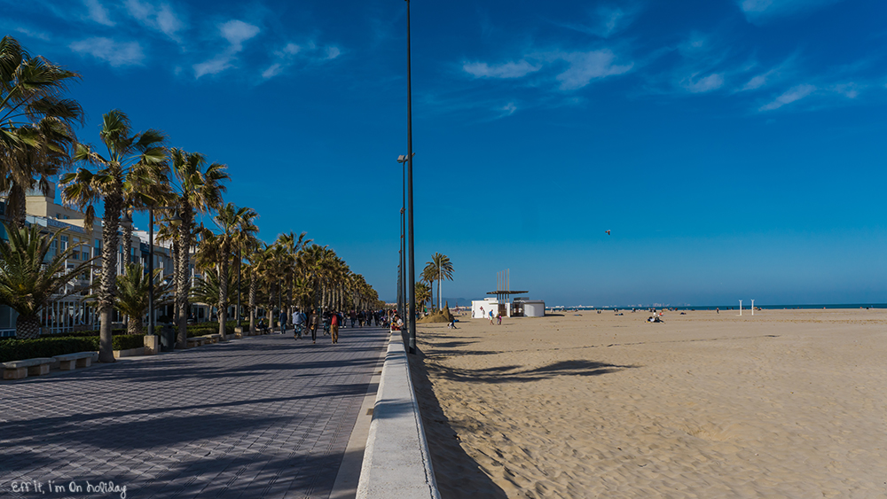 The beach of Valencia