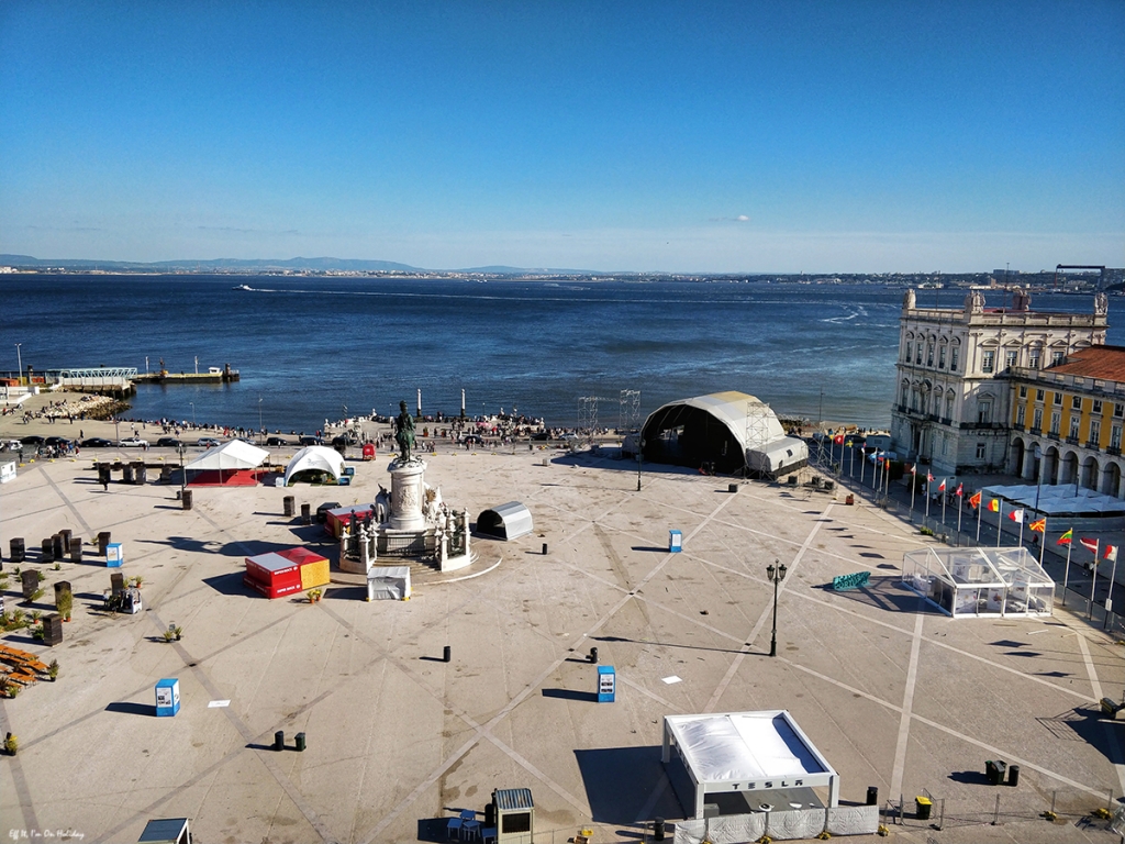 Eurovision Village in Lisbon after the show