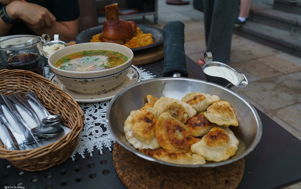 Traditional Polish food in Warsaw