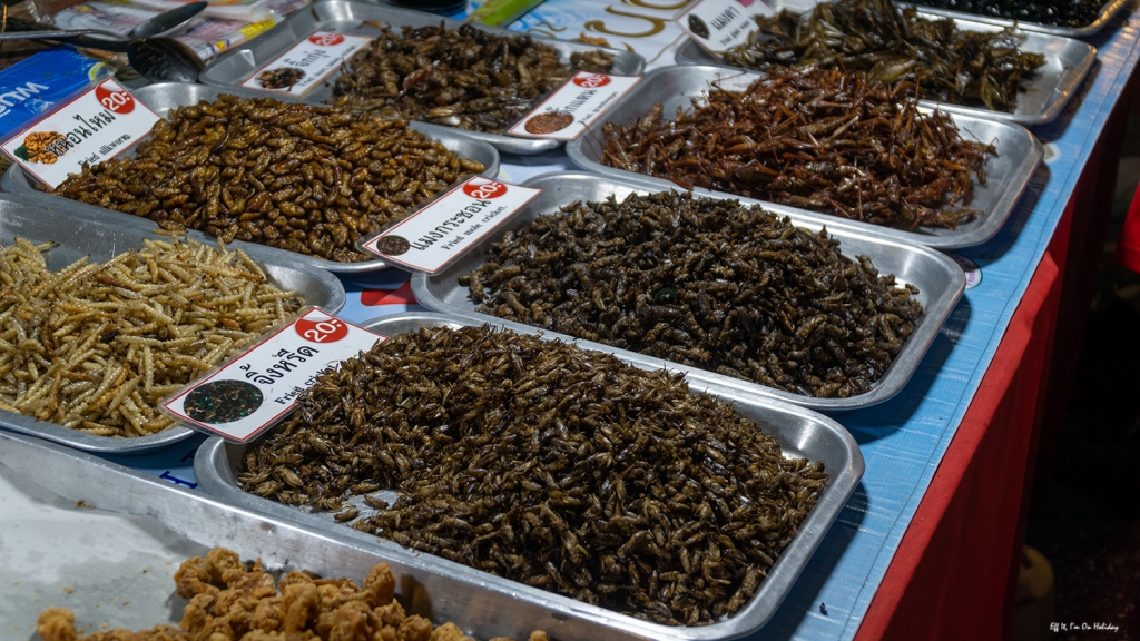 Friend bugs at the Saturday Night Market in Chiang Mai