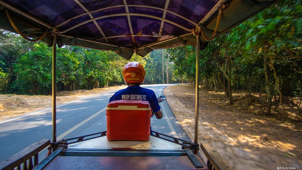 Our tuk tuk driver in Angkor Wat Cambodia