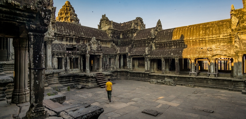 The beautiful Angkok Wat temple
