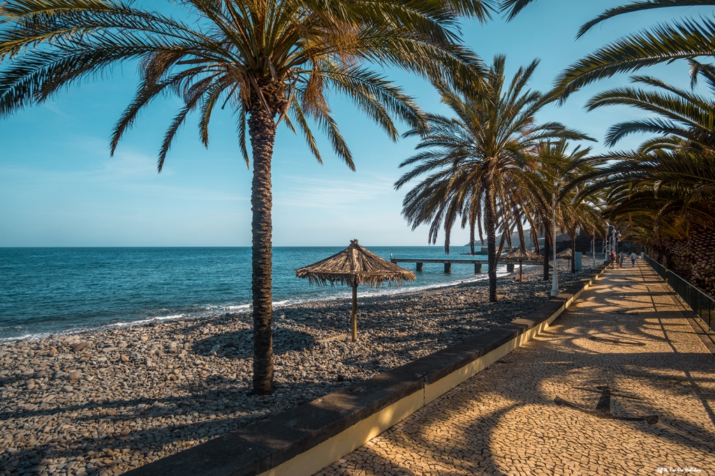 Beach in Santa Cruz, Madeira