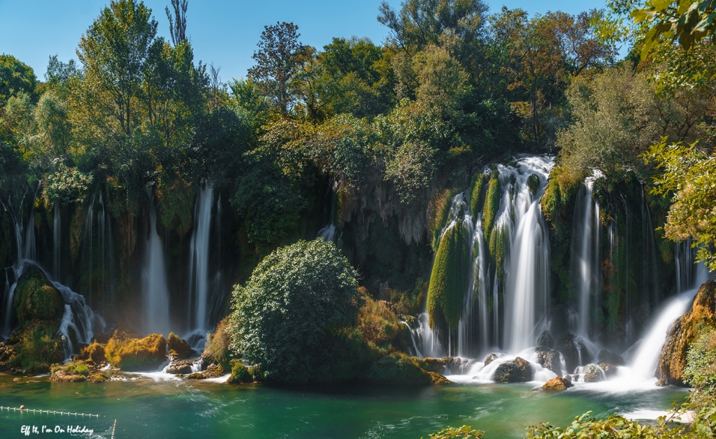 The beautiful Kravice Waterfalls on a day trip from Mostar, Bosnia