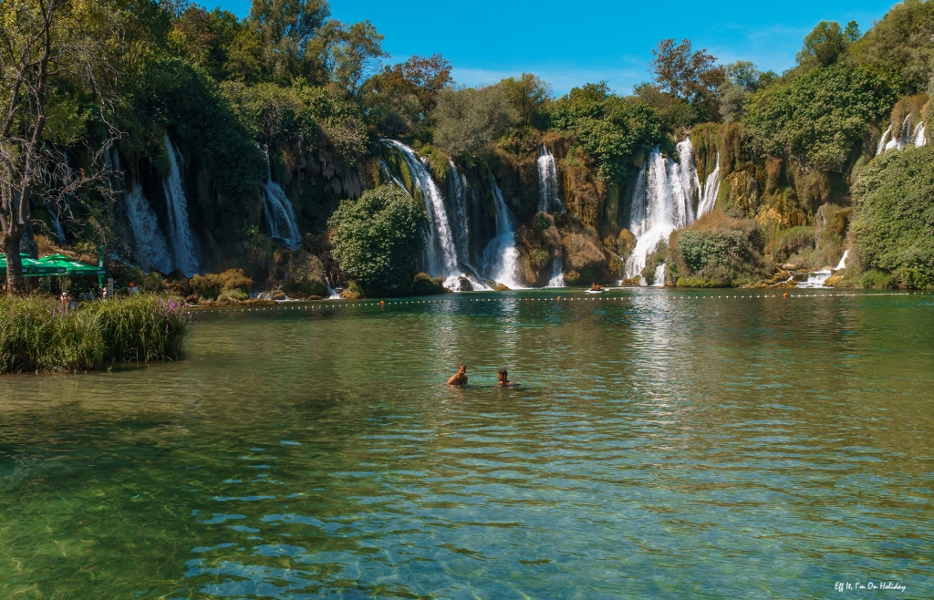 The beautiful Kravice Waterfalls on a day trip from Mostar, Bosnia