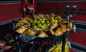 Traditional food in Wadi Room